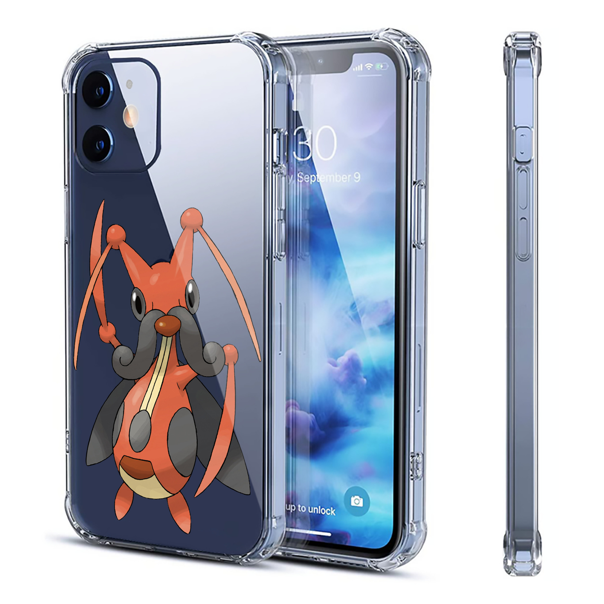 （画像用） ポケットモンスター Pokémon 【iPhone 12シリーズ対応】透明スマホケース（クリアソフトケース）